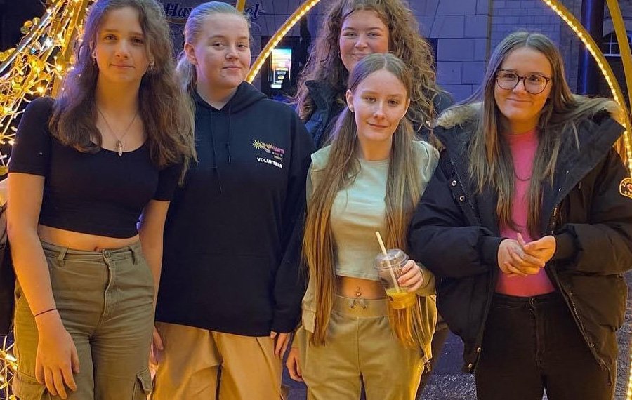 Group of Young Women from the charity Bright Futures NE