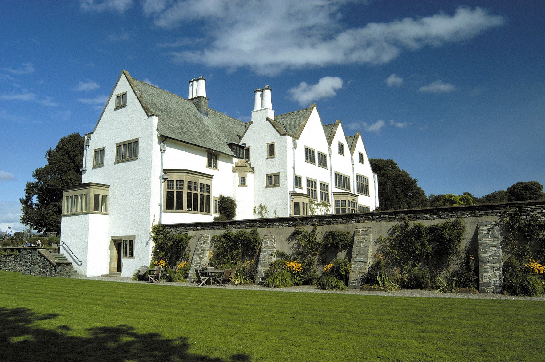 Photo of Blackwell – The Arts & Crafts House, Cumbria, set against blue sky.